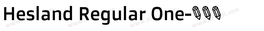 Hesland Regular One字体转换